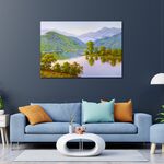 【御畫房】山青水秀 國家一級畫師手繪油畫60×90cm(VF-80), , large