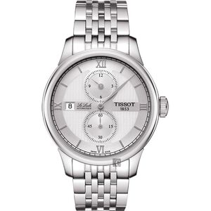 TISSOT 天梭 LE LOCLE 力洛克雅仕機械腕錶-銀/40mm  T0064281103802