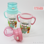 PoPoKiKi雙耳彈蓋吸管杯-370ml-綠色-2支, , large