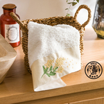 【SOLO Vintage】LCW Home 50x80cm Spring Mimosa Embroidery Towel 100% Cotton Super Absorbent Made in Turkey, , large