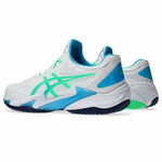 Asics Court Ff 3 男 網球鞋 抗扭 緩衝 側滑穩定 襪套式 白 綠藍 [1041A370-103], , large