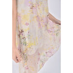 (S) 紡紗圓領黃色洋裝二手衣, , large