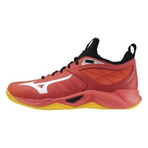 Mizuno Wave Dimension 男 排球鞋 運動 訓練 襪套式 包覆 緩震 紅黑 [V1GA224002]