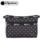 |快速出貨|Lesportsac Cosmetic Clutch 雙層拉鍊收納化妝包 送禮-粉色點滴, , large