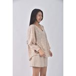(XL) j ne韓牌碎花粉色長袖上衣二手衣, , large