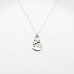 【Angel & Me】優雅 波斯貓 Cat s925 純銀 項鍊 生日 情人節 聖誕節 禮物 送禮, , large