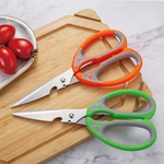 【SK Delicate Life】Housewife helper kitchen scissors kitchen scissors multi-purpose scissors cooking scissors kitchen scissors stainless steel scissors scissors NSK7104, , large