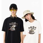 JZ TEE 貓咪-大反派 印花短袖T恤, , large