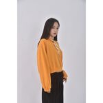 (S) 城亞服飾連帽黃色長袖上衣二手衣, , large