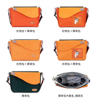 Eco-friendly Crossbody bag & tote bag Two-in-one, Reversible yoyo bag (Tangerine), , large