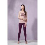 YOGA FLOW Basia Pants - 長版修身踩腳褲 - 深紫 Dark Purple, , large