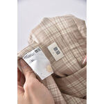 (L) uniqlo棉質格紋杏色長袖上衣二手衣, , large