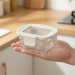 High Borosilicate Glass Food Container with Tempered Glass Lid, , large
