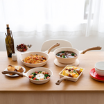 【HANAKO】Japan 6-Layer Ceramic Nonstick Tamagoyaki Pan (Compatible with IH & Gas Stoves / Fast Heating & Easy to Clean / Lightweight Design), , large