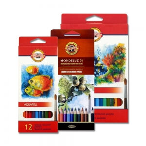 普思AP 【KOH-I-NOOR】水溶性色鉛筆(紙盒)套組24色 K3718