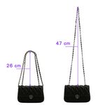 SPRING-菱格迷你鍊條包 刺繡鍊條轉鎖斜背包 菱格迷你晚宴包 -多色, , large