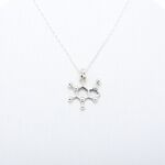 【Angel & Me】咖啡 咖啡因 分子 化學符號 s925 純銀 項鍊 聖誕節 情人節 禮物, , large