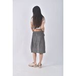 (L) a ecaw質感棉質純棉灰色短裙二手衣, , large