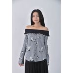 (S) moma質感藍色長袖上衣二手衣, , large