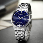 CITIZEN 星辰 光動能簡約手錶 BM7461-85L, , large