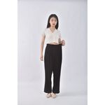 (L) mini closet韓牌高腰寬鬆黑色長褲二手衣, , large