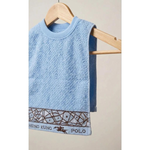 [Kaimei Cotton] Randomly excellent MIT made in Taiwan pure cotton breathable adult bib/spit napkin printed style, , large