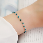 Blue Apatite Curtain Sterling Silver Bracelet, , large