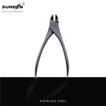 Precision Toenail Nipper for Thick & Ingrown Nails – Large Handle Stainless Steel Nail Cutter for Manicure & Pedicure, Ergonomic Design, Black, SUNDEN SD1819, , large