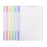 【連勤】P.P 直式U型袋附邊條A4 12入/包 顏色隨機 LC-314U, , large