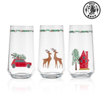 【SOLO Vintage】LCW Home 470ml Christmas Glass Set of 3 Made in Turkey, , large