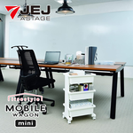【JEJ ASTAGE】日本製三層收納推車 梨花白(置物推車/收納籃推車), , large