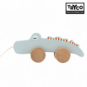 官方直營【Tryco】木質手拉車-鱷魚(同價位任選購買2個以上出貨)