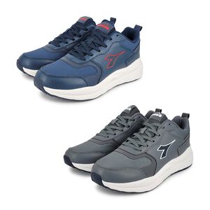 DIADORA迪亞多那 防潑水復古運動鞋 男運動鞋 男鞋 時尚 反光 寬楦 高腳背 輕量 吸震 減壓 彈力棉鞋墊 藍 灰