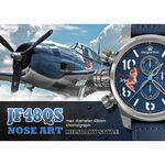elegantsis JF48QS機頭藝術-女郎計時手錶-藍/48mm ELJF48QS-OU02LC, , large