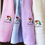 [凱美棉業] 5入組 隨機出色 MIT台灣製 28兩厚實雨傘牌 刺繡小LOGO大人巾/毛巾 粉嫩4色款, , large