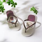[巴拉娜巴西人字拖專賣店]中壢實體店面 Havaianas 哈瓦仕 夾腳拖/人字拖鞋 SLIM COOL 沙灘 海邊 黃橘色/白咖色, , large