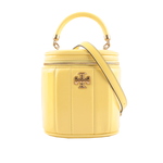 Tory Burch Kira 直條縫線皮革手提/斜背二用化妝箱/復古黃, , large