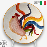 【SOLO Vintage】Modigliani Italian Pottery 19cm Pasta Plate Deep Round Plate Soup Plate BNG Lucky Rooster Series, , large