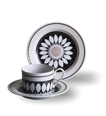 Floral Cup and Saucer Set of 3 (Daisy), , large