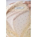 (M) blowing點點透膚黃色長袖上衣二手衣, , large