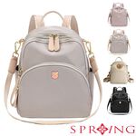 SPRING-簡約尼龍後背包休閒後背包3way小款後背包-多色, , large