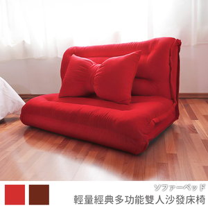 台灣製 #贈同色蝴蝶枕 沙發 沙發床 和室椅《輕量經典多功能雙人沙發床椅》-台客嚴選(原價$3980)