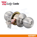 喇叭鎖【Lucky 幸福牌】門鎖  磨砂銀 3000 3030 鋁門鎖 幸福牌 Lucky 台灣製, , large