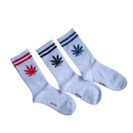 [凱美棉業] 10雙組 隨機出色 MIT台灣製 精梳棉2/2純棉女襪 細條葉子款 襪子 短筒襪 小腿襪, , large