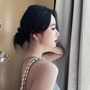 【Gulicc 】古莉可 耳環 蝴蝶結長款流蘇耳環