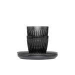 【Huskee】Reusable Coffee Cup & Saucer :  Huskee Renew Tritan 3oz/ 90ml, Amber, 2 sets, , large