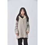 (S) mystic質感連帽灰色外套二手衣, , large