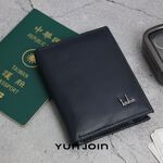 【YUNJOIN】Eterna 直立式真皮短夾-卡其  (男用/女用 多卡位收納皮夾), , large
