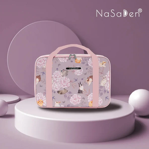 NaSaDen Schiffer Handbag Cross Body Shoulder Bag Travel Tote Bag Pink Flower