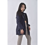 (XS（含）以下) 棉質純棉連帽可拆式藍色外套二手衣, , large